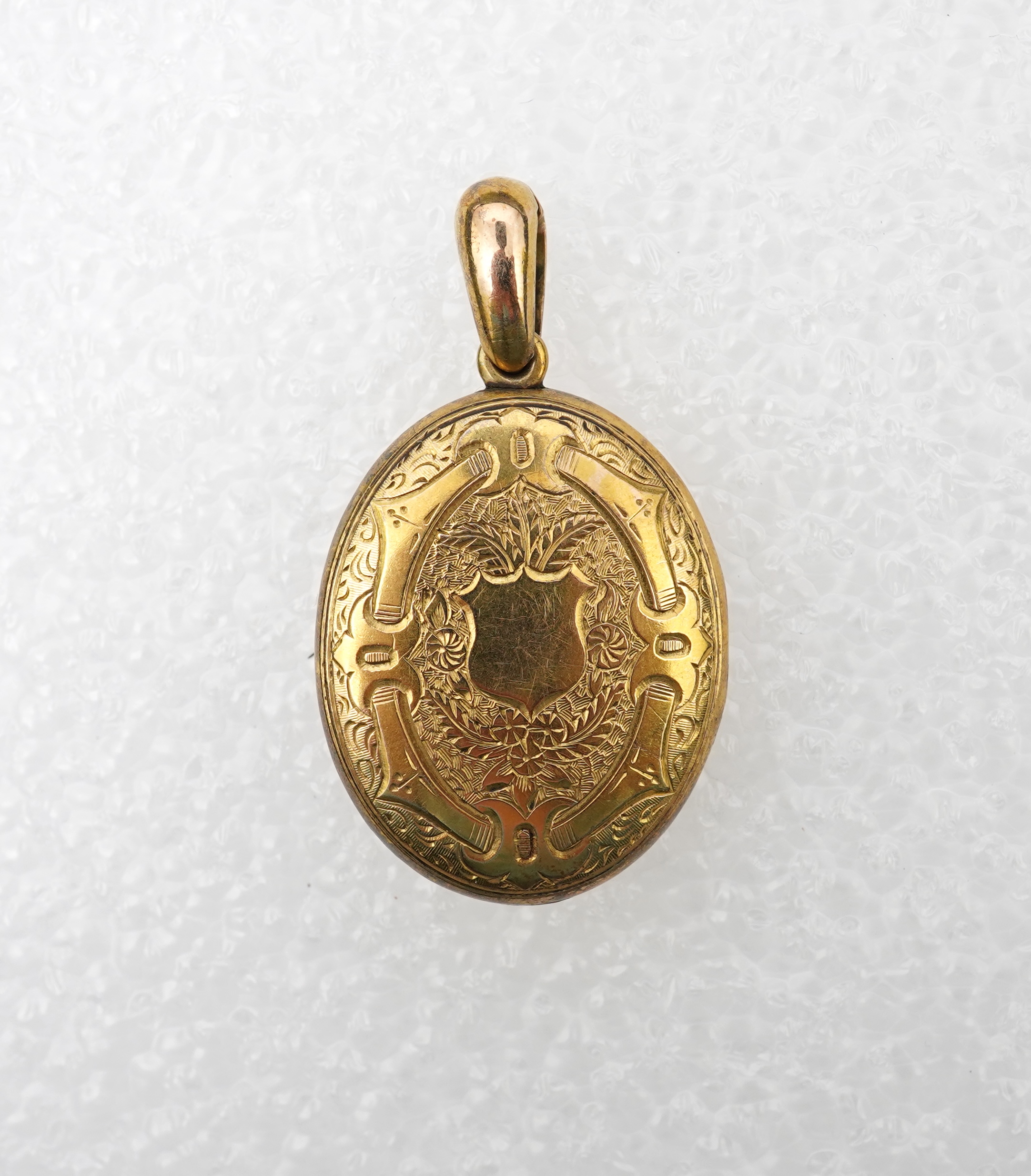 A Victorian enamel and pearl locket, late 19th century